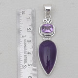 Super Seven & Amethyst Silver Pendants