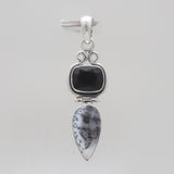 925 Sterling Silver Dendritic Opal Pendants