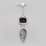 925 Sterling Silver Dendritic Opal Pendants