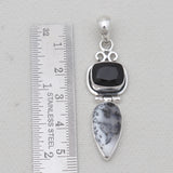 925 Sterling Silver Dendritic Opal Pendants