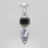 925 Sterling Silver Dendritic Opal Pendants