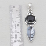 925 Sterling Silver Dendritic Opal Pendants