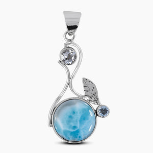 925 Sterling Silver Larimar Pendants