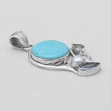 925 Sterling Silver Arizona Turquoise Pendants