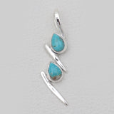 Mexican Turquoise Silver Pendants