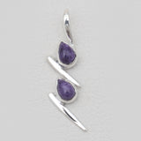 Purple Charoite Silver Designer Pendants