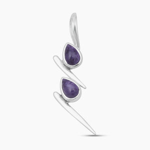Purple Charoite Silver Designer Pendants