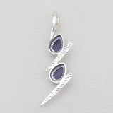 Purple Charoite Silver Designer Pendants