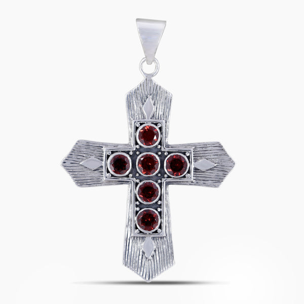 925 Sterling Silver Garnet Pendants