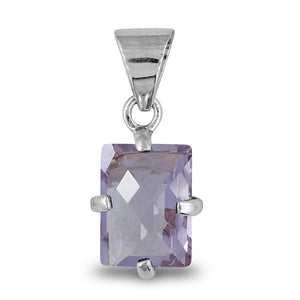925 Sterling Silver Amethyst Pendant