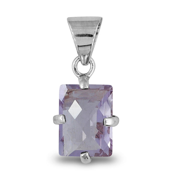925 Sterling Silver Amethyst Pendant