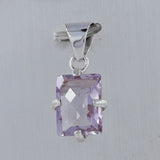 925 Starling Silver Amethyst Pendant