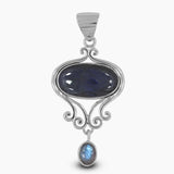 Rainbow Moonstone Silver Pendants