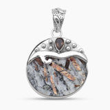 925 Sterling Silver Astrophyllite Pendants