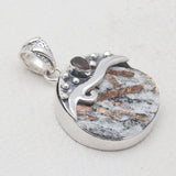 925 Sterling Silver Astrophyllite Pendants