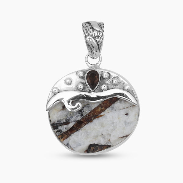 925 Sterling Silver Astrophyllite Pendants