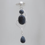 925 Sterling Silver Pietersite Jasper Pendants