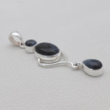 925 Sterling Silver Pietersite Jasper Pendants