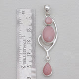 Rainbow Moonstone Silver Drop Pendants