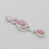 Rainbow Moonstone Silver Drop Pendants