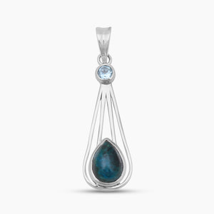 925 Sterling Silver Chrysocolla Pendants