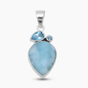925 Sterling Silver Larimar Pendants