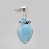925 Sterling Silver Larimar Pendants