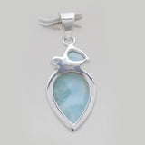 925 Sterling Silver Larimar Pendants