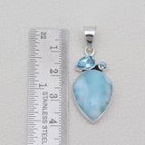 925 Sterling Silver Larimar Pendants