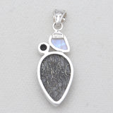 925 Sterling Silver Utah Agate Pendants