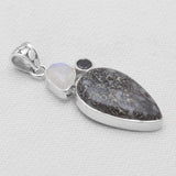925 Sterling Silver Utah Agate Pendants