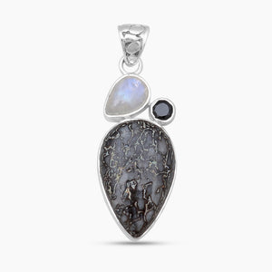 925 Sterling Silver Utah Agate Pendants