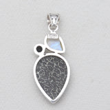 925 Sterling Silver Utah Agate Pendants