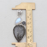 925 Sterling Silver Utah Agate Pendants