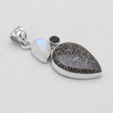925 Sterling Silver Utah Agate Pendants
