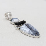 925 Sterling Silver Dendritic Opal Pendants