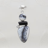 925 Sterling Silver Dendritic Opal Pendants