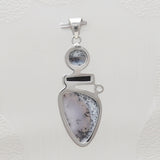 925 Sterling Silver Dendritic Opal Pendants