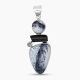 925 Sterling Silver Dendritic Opal Pendants