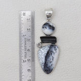 925 Sterling Silver Dendritic Opal Pendants