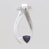 Blue Topaz Silver Designer Pendants