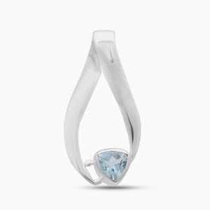 Blue Topaz Silver Designer Pendants