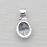 Dendritic Opal & Black Onyx Silver Pendants