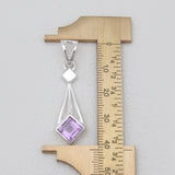 925 Sterling Silver Purple Amethyst Pendants