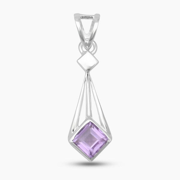 925 Sterling Silver Purple Amethyst Pendants
