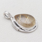Rutilated Quartz Silver Pendants