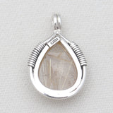 Rutilated Quartz Silver Pendants