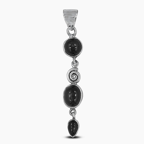 925 Sterling Silver Black Star Pendants