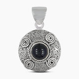 925 Sterling Silver Black Star Pendants