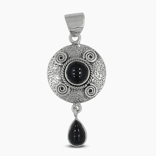 925 Sterling Silver Black Star Pendants
